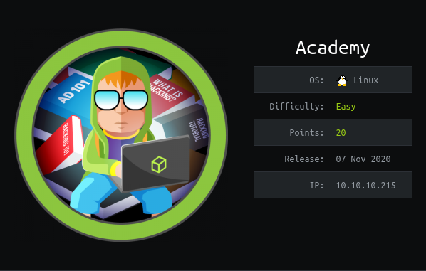 Academy HackTheBox Machine
