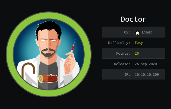 Doctor HackTheBox Machine