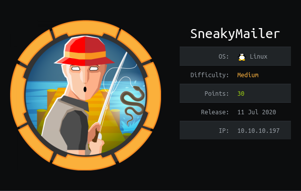 SneakyMailer HackTheBox Machine