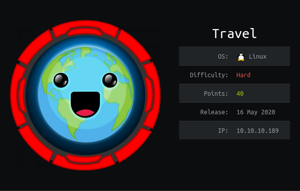 Travel HackTheBox Machine